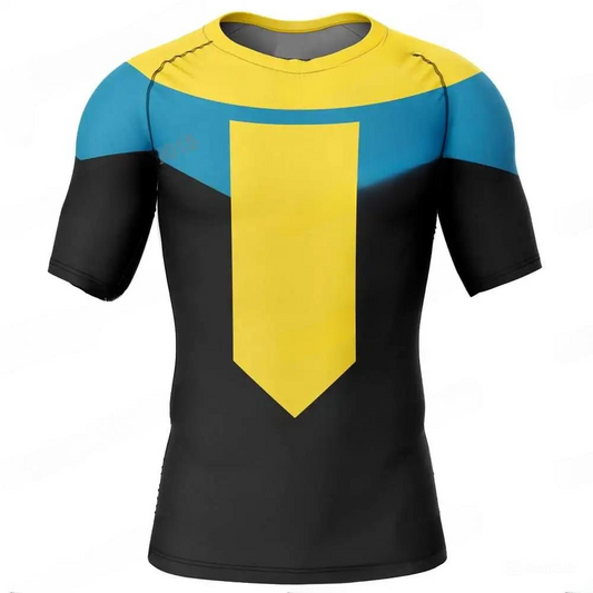 Playera de compresión manga corta- INVENCIBLE