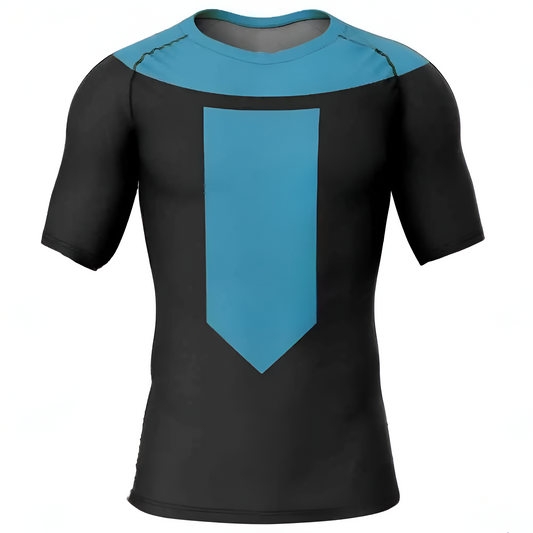 Playera de compresión manga corta - INVENCIBLE BLUE SUIT